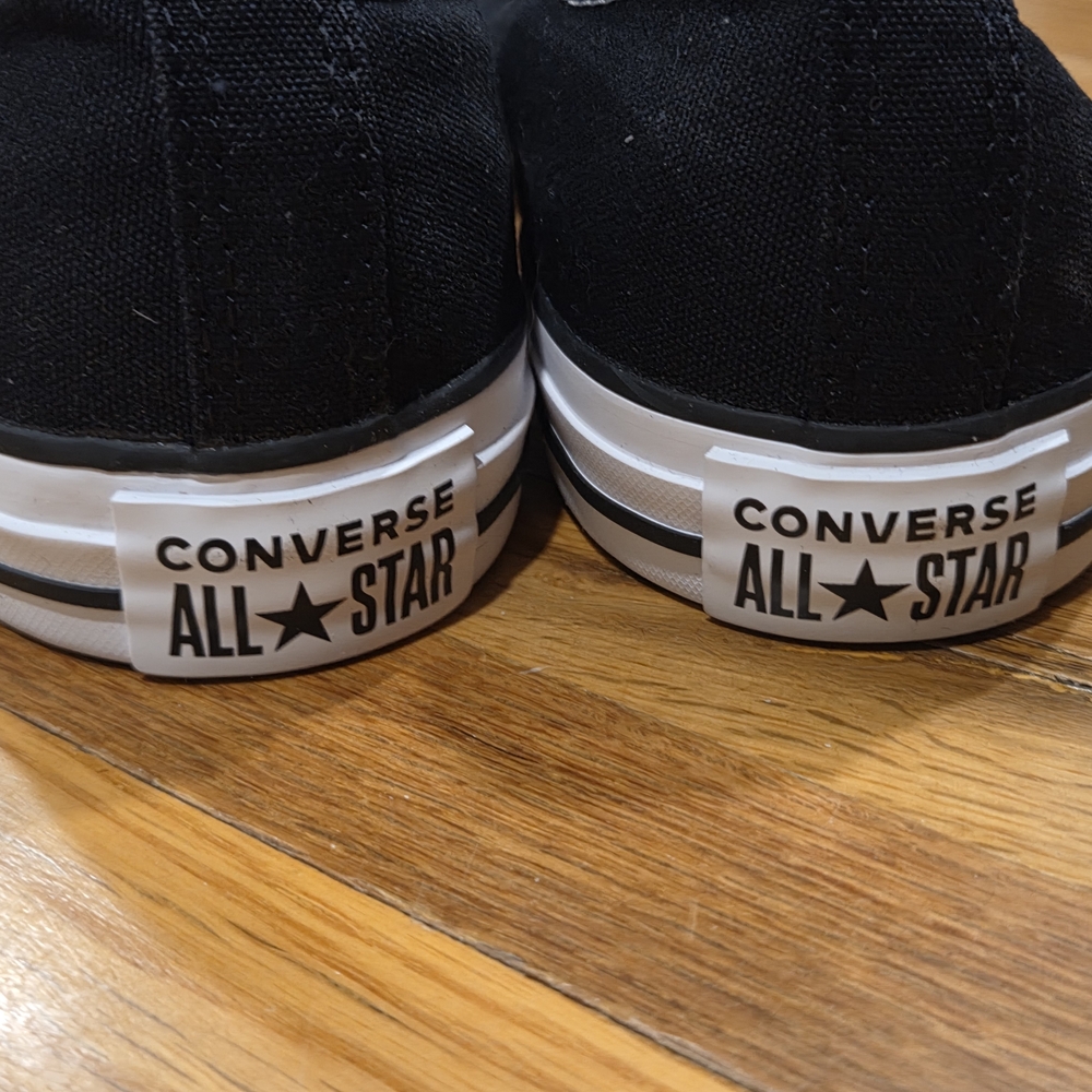 Converse Classic Black Canvas Shoes - Picture 10 of 11